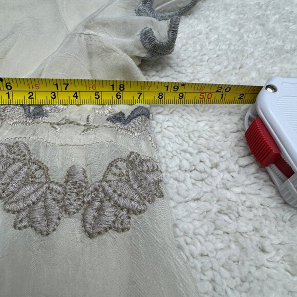 Johnny Was Women's Boho Floral Embroidered SS Tunic Blouse Top, Size M - Picture 10 of 10